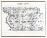 Woodbury County Map, Iowa State Atlas 1930c
